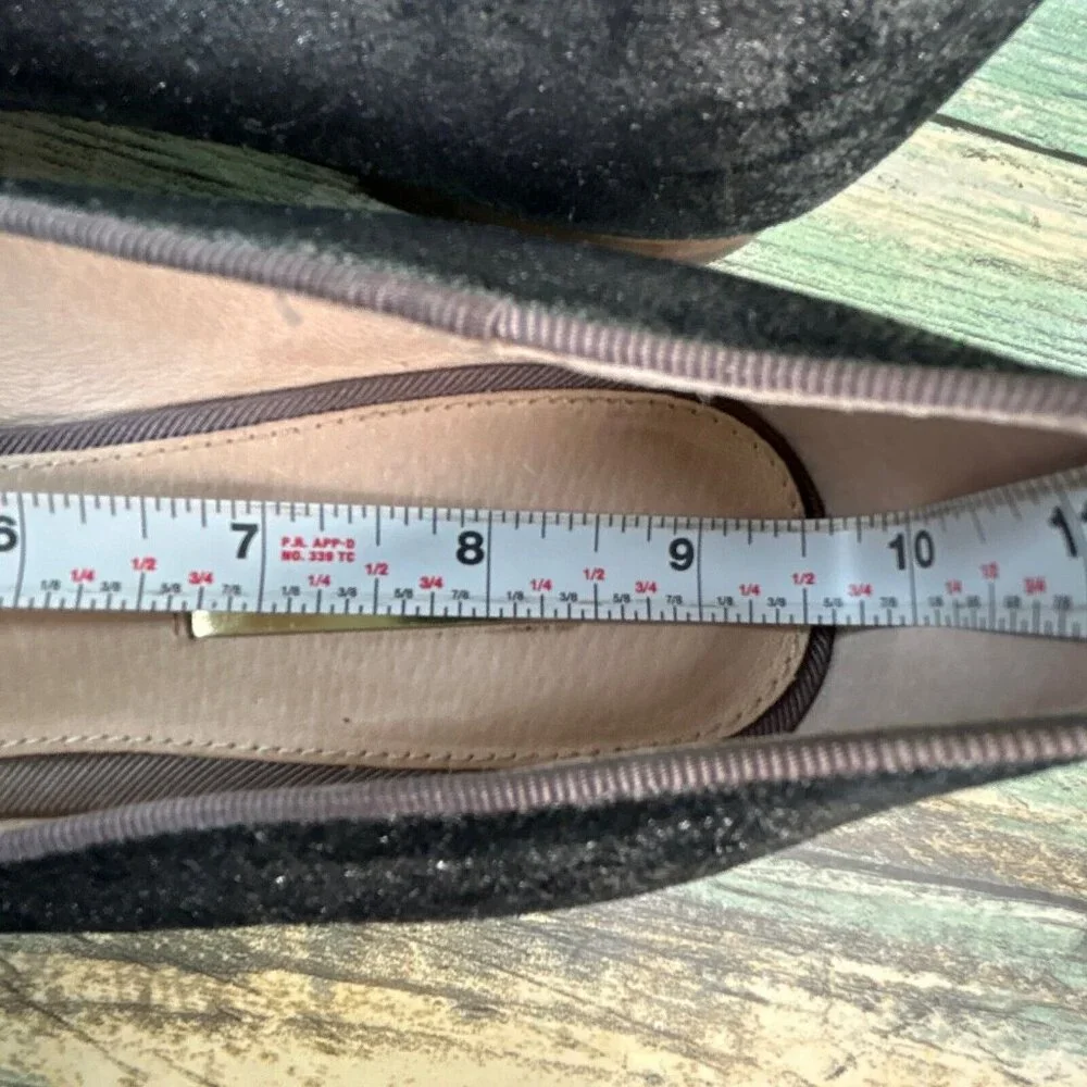 Louise et Cie Anniston Loafers Womens Size 8 Metallic Gray Leather Slip On Shoes